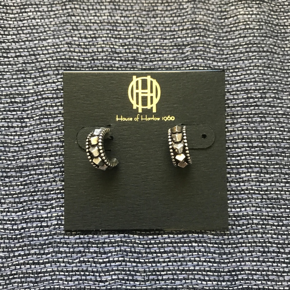 NEW: Small Studded Hoop Earring